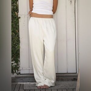 Parke Cream Satin Pants